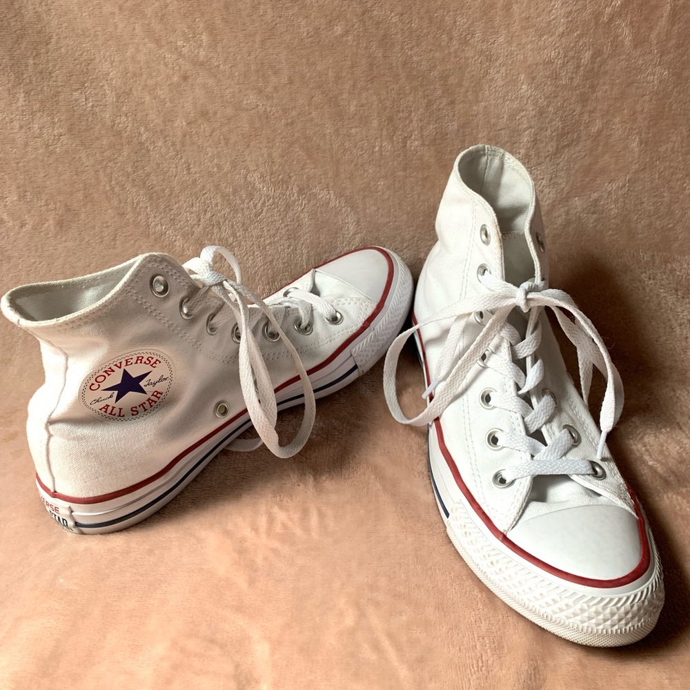 White Converse High Top